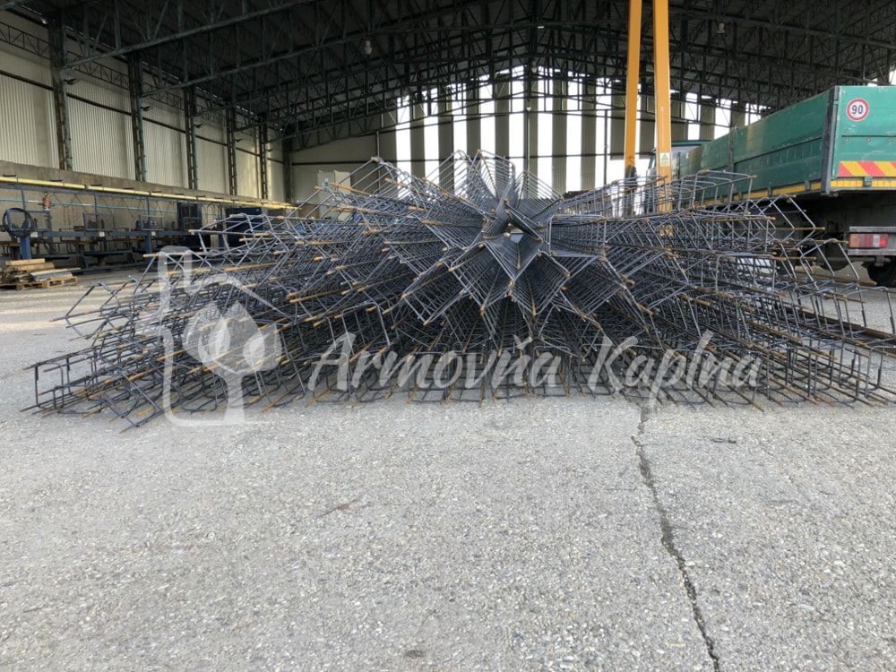 Armovňa Cífer - Výroba armokošov - Viazanie armokošov do základových pásov, prekladov, vencov, pätieka a stĺpov