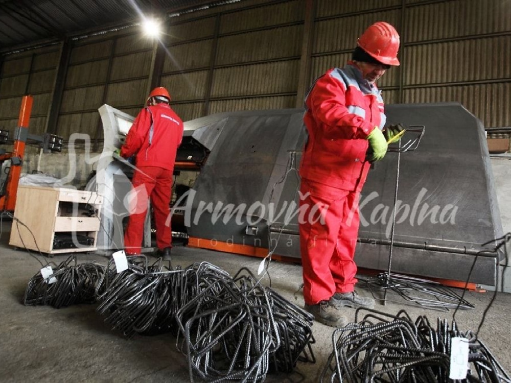 Armovňa Cífer - Strihanie a ohýbanie betonárskej ocele podľa požiadaviek zákazníka